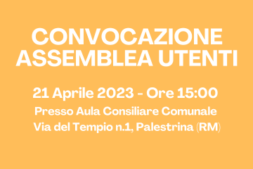 Convocazione Assemblea Utenti
